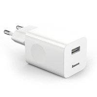 BASEUS CHARGING QUICK CHARGER TRAVEL CHARGER ADAPTER WALL CHARGER USB QUICK CHARGE 3.0 QC 3.0 BIAŁY  WHITE (CCALL-BX02)