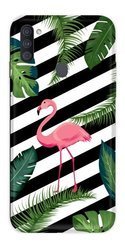 CASEGADGET CASE OVERPRINT FLAMINGO IN LEAVES SAMSUNG GALAXY A11
