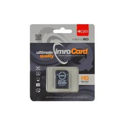 MEMORY CARD MICROSD 4GB IMRO+ADAPTER 10C