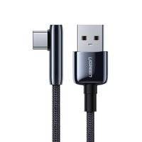 Ugreen angle cable with side USB plug - USB Type C 5 A Quick Charge 3.0 AFC FCP 1 m black (70432 US313)