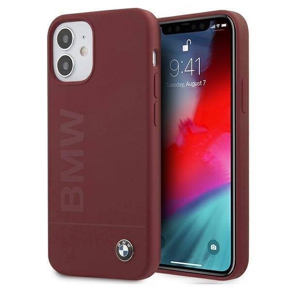 BMW BMHCP12SSLBLRE IPHONE 12 MINI 5.4 "RED/RED HARDCASE SILICONE SIGNATURE LOGO