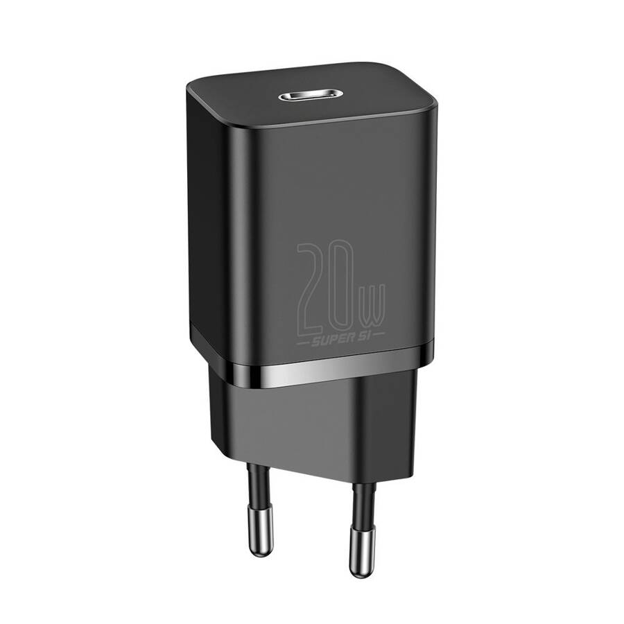 Baseus Super Si 1C fast wall charger USB Type C 20 W Power Delivery black (CCSUP-B01)