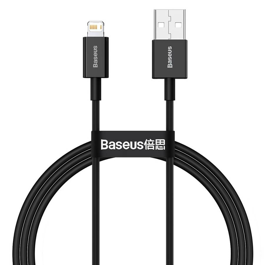 Baseus Superior USB - Lightning fast charging data cable 2,4 A 1 m black (CALYS-A01)