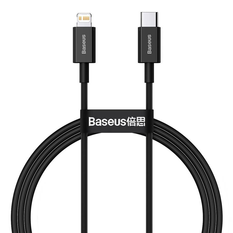 Baseus Superior USB Typ C - Lightning fast charging data cable Power Delivery 20 W 1 m black (CATLYS-A01)