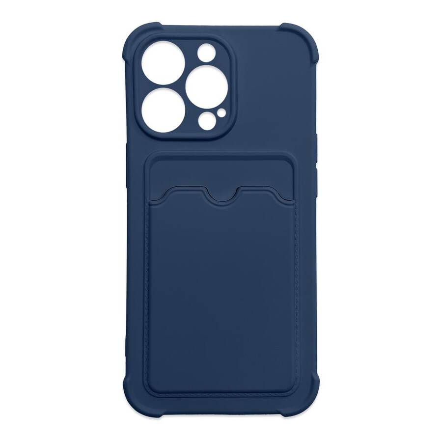 CARD ARMOR CASE COVER FOR IPHONE XS MAX CARD WALLET AIR BAG ARMORED HOUSING NAVY BLUE