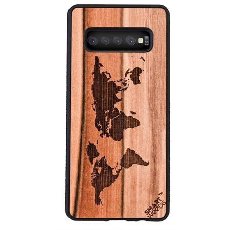 CASE WOODEN SMARTWOODS WORLD MAP SAMSUNG GALAXY S10+ PLUS