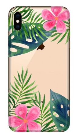 CASEGADGET CASE OVERPRINT LEAVES AND FLOWERS IPHONE XS MAX