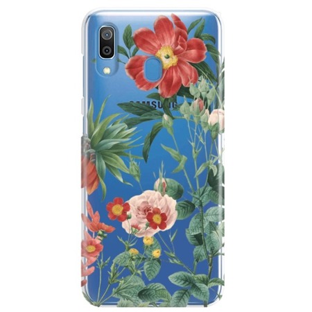 FUNNY CASE OVERPRINT RED FLOWERS SAMSUNG GALAXY A30 / A20