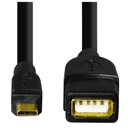 HAMA HAMA OTG USB A GN / MICRO B TUE, 15 CM BLACK