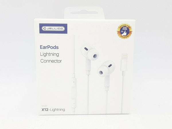 JELLICO EARPHONES - X12 LIGHTNING BLUETOOTH WITH MICROPHONE WHITE