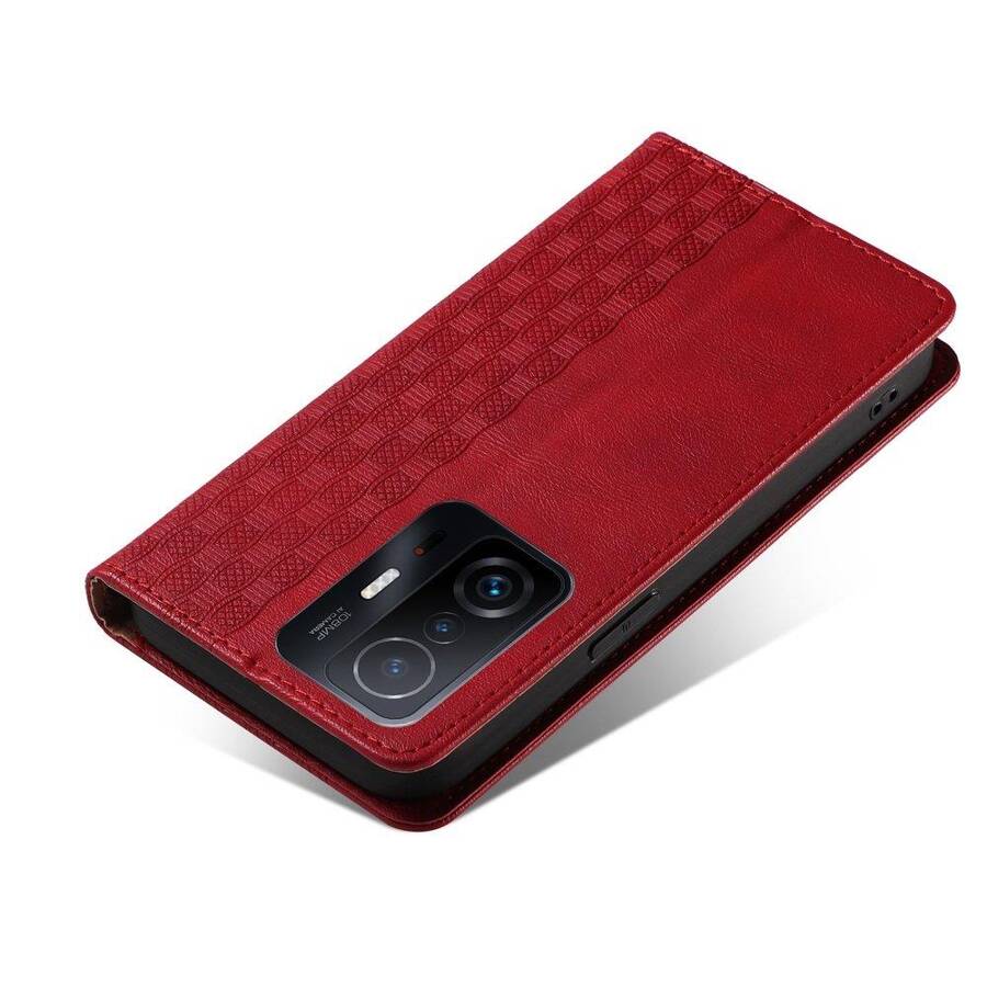 MAGNET STRAP CASE CASE FOR SAMSUNG GALAXY A13 5G POUCH WALLET + MINI LANYARD PENDANT RED