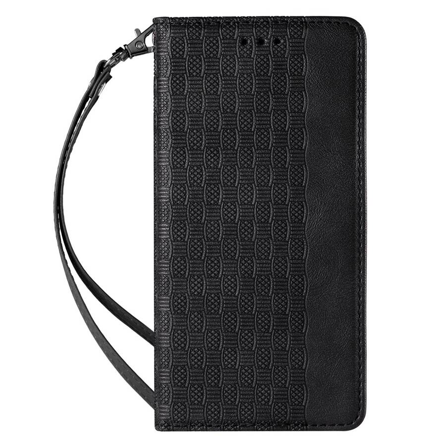 MAGNET STRAP CASE CASE FOR SAMSUNG GALAXY S22 POUCH WALLET + MINI LANYARD PENDANT BLACK