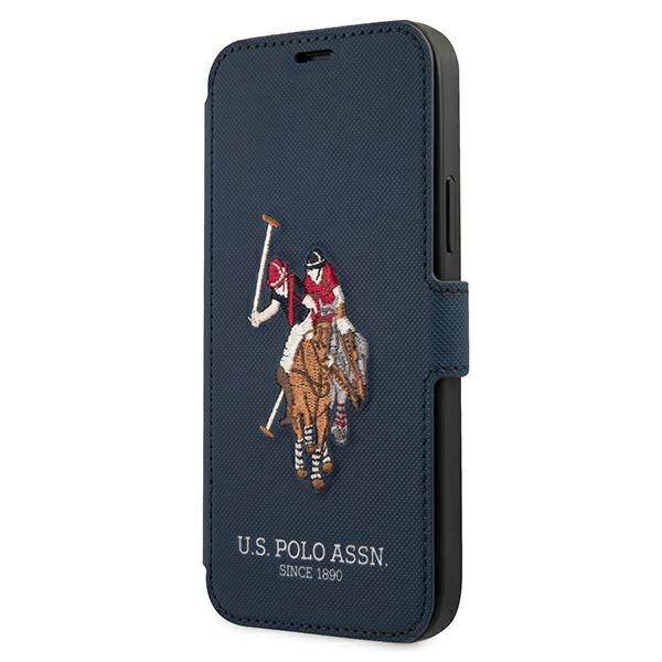 US POLO USFLBKP12MPUGFLNV IPHONE 12/12 PRO 6,1" GRANATOWY/NAVY BOOK POLO EMBROIDERY COLLECTION