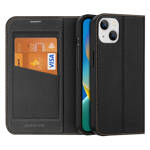 DUX DUCIS SKIN X2 CASE FOR IPHONE 14 MAX CASE WITH MAGNETIC FLAP BLACK