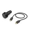 HAMA CAR CHARGER, USB TYPE-C SOCKET (PD), 3A, 18W BLACK + CABLE TYPE-C 1.5 BLACK