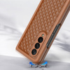 DUX DUCIS VENICE CASE FOR SAMSUNG GALAXY Z FOLD 4 LEATHER CASE BROWN
