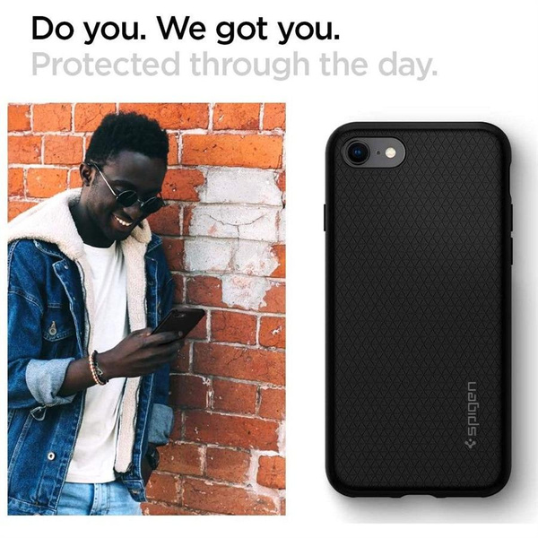 Spigen Liquid Air Case for iPhone 7 / 8 / SE 2020 / SE 2022 - Black
