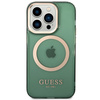 Guess GUHMP14XHTCMA iPhone 14 Pro Max6,7" zielony/khaki hard case Gold Outline Translucent MagSafe