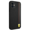 Ferrari FESAXHCP12SBK iPhone 12 mini 5.4" black/black hardcase On Track Carbon Stripe