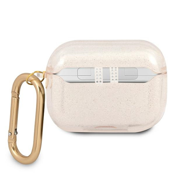 Guess GUAPUCG4GD AirPods Pro coverzłoty/gold Glitter Collection
