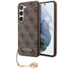 Guess GUHCS23SGF4GBR S23 S911brązowy/brown hardcase 4G Charms Collection