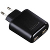 Hama Wall charger, double USB port, 4.8 A, black