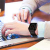 TECH-PROTECT LEATHERFIT APPLE WATCH 4/5/6/7 / SE (42/44 / 45 MM) BLACK