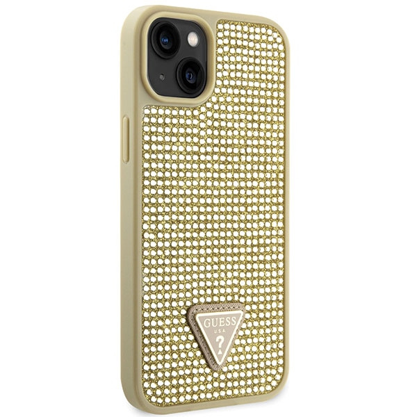 Guess GUHCP14SHDGTPD iPhone 14 / 15 / 13 6.1" złoty/gold hardcase Rhinestone Triangle