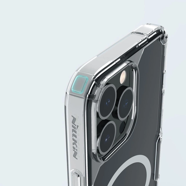 Nillkin Nature Pro armored case with MagSafe for iPhone 15 Pro Max - blue