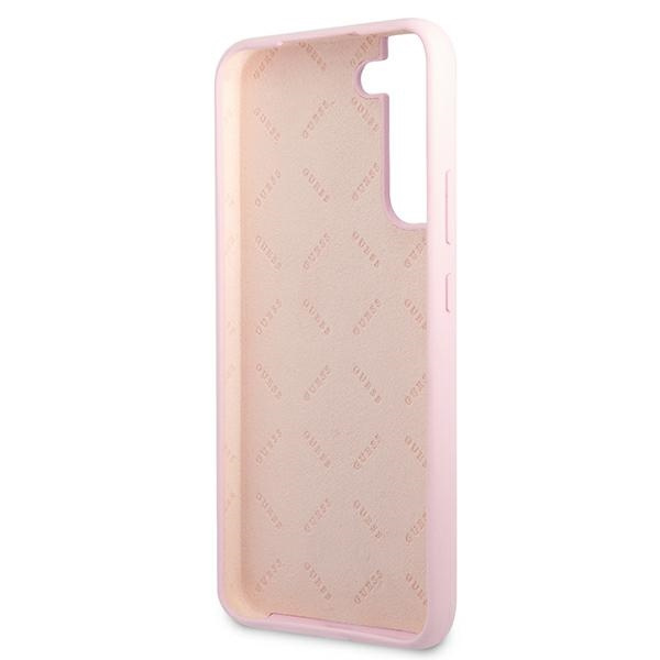 Guess GUHCS22MLSLMGLA S22+ S906lawenda/lavender hardcase Silicone Script Metal Logo
