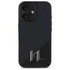 Karl Lagerfeld KLHMP16SSCMKMPCK iPhone    16 6.1" czarny/black hardcase Silicone Shadow Metal Initial MagSafe