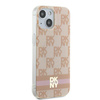 DKNY DKHMP15SHCPTSP iPhone 15 / 14 / 136.1" różowy/pink hardcase IML Checkered Mono Pattern & Printed Stripes MagSafe