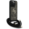 Etui Guess 4G Big Logo Cord Stap         Crossbody do iPhone 16 Pro Max brązowy