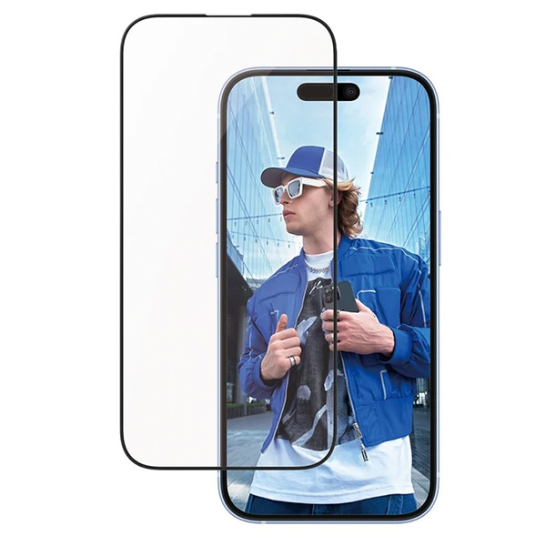 PanzerGlass Screen Protector Aluminum Frame iPhone 16 / 15 6.1" Ultra-Wide Fit 2849