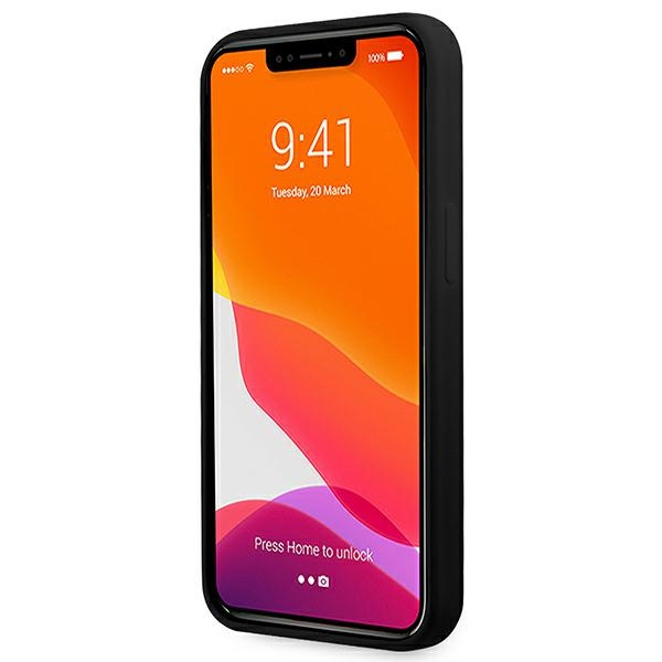 Guess GUHCP13LLS4GGBK iPhone 13 Pro / 136,1" czarny/black hard case Silicone 4G Logo