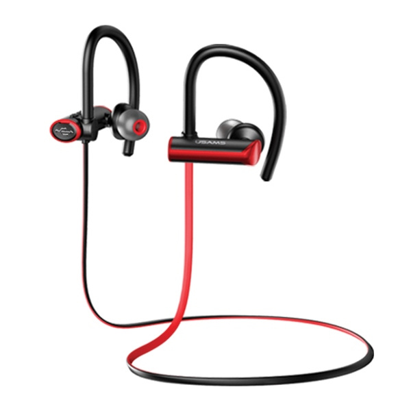 USAMS S4 SPORT STEREO BLUETOOTH HEADSET BLACK-RED