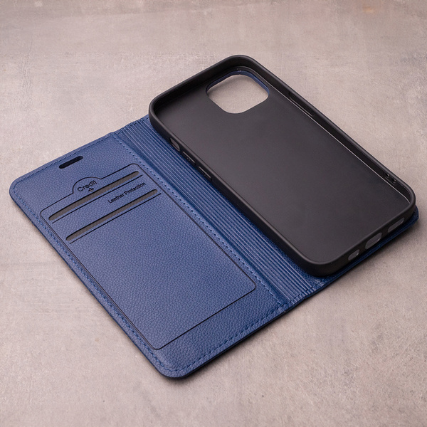 Etui Smart Caro do Samsung Galaxy A05s granatowe