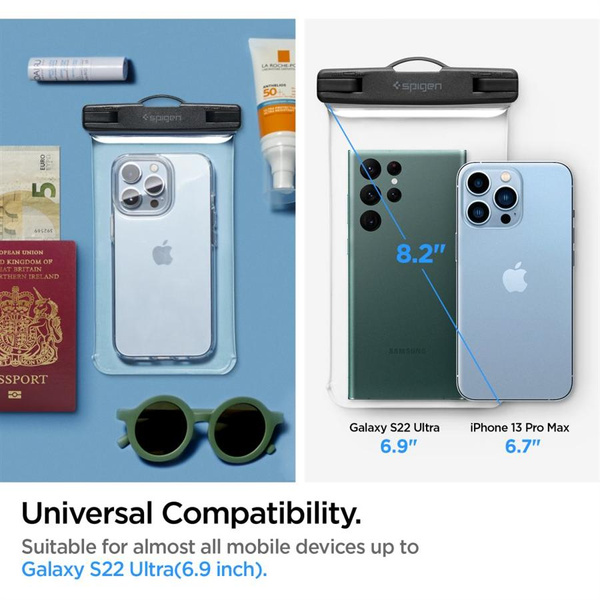 Spigen Aqua Shield A601 Case Waterproof IPX8 - Transparent