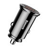 Baseus Circular smart car charger 2x USB QC3.0 Quick Charge 3.0 SCP AFC 30W black (CCALL-YD01)