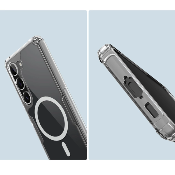 Nillkin Nature Pro Magnetic Case case for Samsung Galaxy S23+ with MagSafe armored cover white