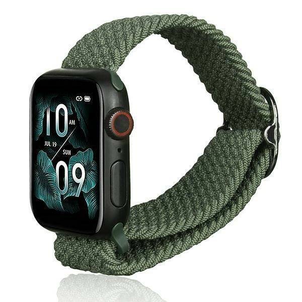 Beline pasek Apple Watch Textile 42/44/45/49mm zielony /green