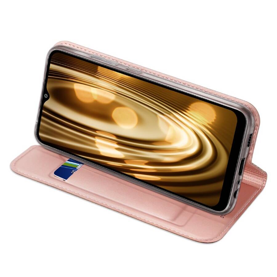 DUX DUCIS Skin Pro kabura etui pokrowiec z klapką Samsung Galaxy A02s EU różowy