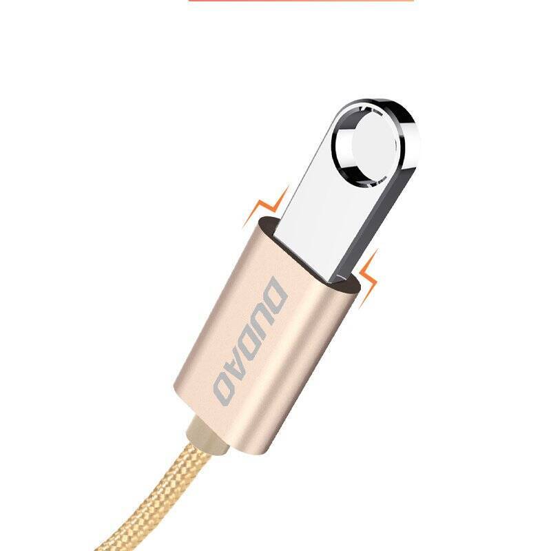 Dudao adapter przejściówka kabel OTG z USB 2.0 na USB Typ C szary (L15T)