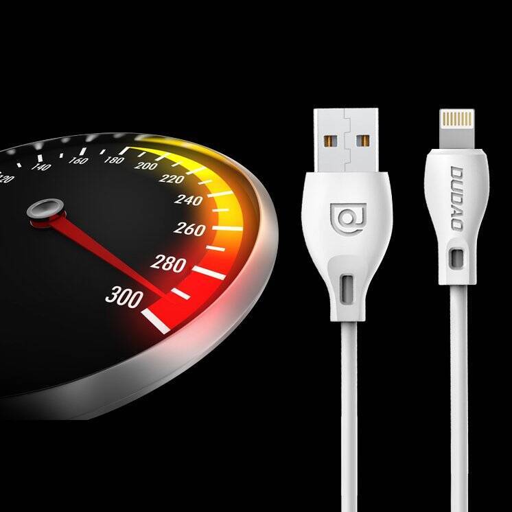 Dudao przewód kabel USB / Lightning 2.1A 2m biały (L4L 2m white)