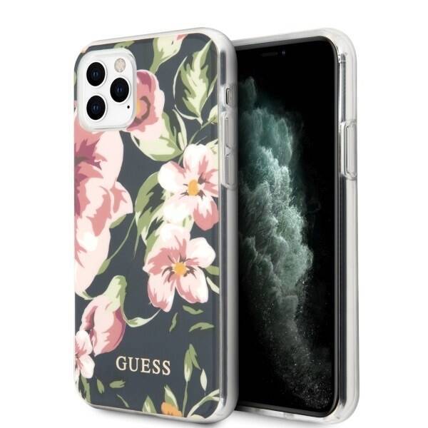 GUESS GUHCN65IMLFL03 IPHONE 11 PRO MAX GRANATOWY/NAVY N°3 FLOWER COLLECTION