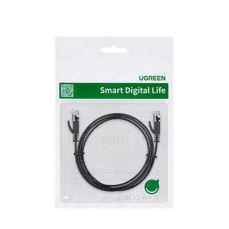 Ugreen płaski kabel sieciowy LAN Ethernet Cat. 6 15m czarny (NW102)