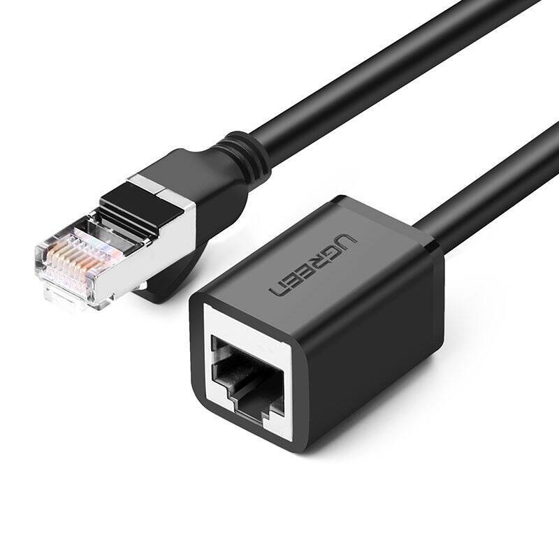 Ugreen przedłużacz kabel internetowy Ethernet RJ45 Cat 6 FTP 1000 Mbps 5 m czarny (NW112 11283)