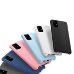 Silicone Case elastyczne silikonowe etui pokrowiec Samsung Galaxy A72 4G różowy